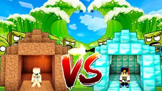 НУБ ПРОТИВ ЦУНАМИ ИЗ ЗОМБИ В МАЙНКРАФТ ! КАК ВЫЖИТЬ НУБУ MINECRAFT ТРОЛЛИНГ ЛОВУШКА ЗАЩИТА МУЛЬТИК